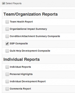 Select Reports - SSP Composite